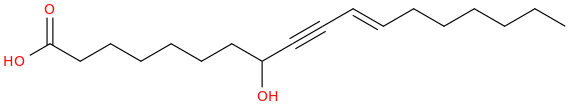 11 octadecen 9 ynoic acid, 8 hydroxy , (11e) 